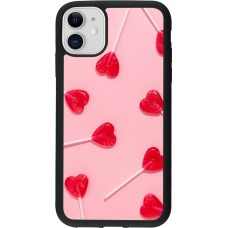 iPhone 11 Case Hülle - Silikon schwarz Saint Valentines Day 26 Lollipop
