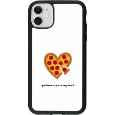 iPhone 11 Case Hülle - Silikon schwarz Saint Valentines Day 26 You have my pizza heart