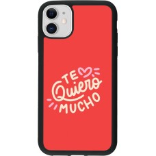 iPhone 11 Case Hülle - Silikon schwarz Saint Valentines Day 26 Te quiero mucho