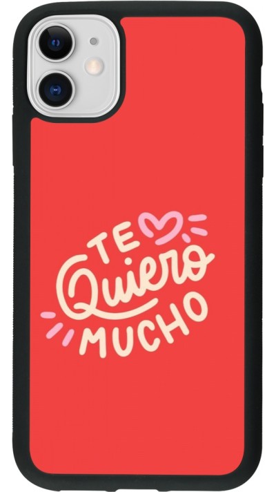 iPhone 11 Case Hülle - Silikon schwarz Saint Valentines Day 26 Te quiero mucho