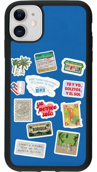 iPhone 11 Case Hülle - Silikon schwarz Seals of the Dominican Republic DTMF