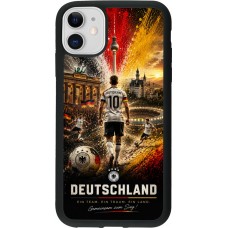 iPhone 11 Case Hülle - Silikon schwarz Fussball Deutschland splash 2026