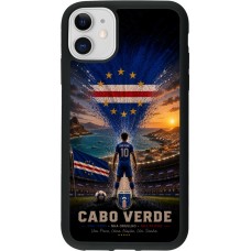 iPhone 11 Case Hülle - Silikon schwarz Fussball Kap Verde splash 2026