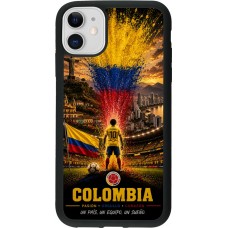 iPhone 11 Case Hülle - Silikon schwarz Fussball Kolumbien splash 2026
