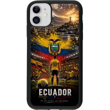 iPhone 11 Case Hülle - Silikon schwarz Fussball Ecuador splash 2026