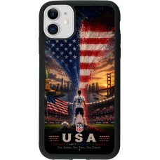 iPhone 11 Case Hülle - Silikon schwarz Fussball Vereinigten Staaten splash 2026