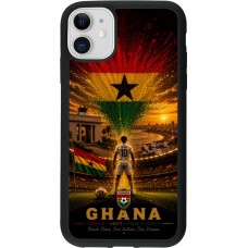iPhone 11 Case Hülle - Silikon schwarz Fussball Ghana splash 2026