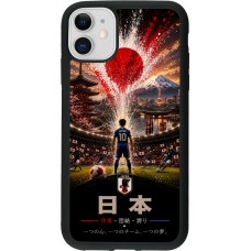iPhone 11 Case Hülle - Silikon schwarz Fussball Japan splash 2026