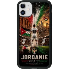 iPhone 11 Case Hülle - Silikon schwarz Fussball Jordanien splash 2026
