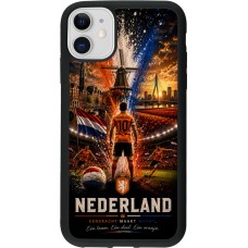 iPhone 11 Case Hülle - Silikon schwarz Fussball Niederlande splash 2026