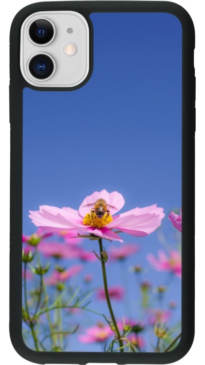 iPhone 11 Case Hülle - Silikon schwarz Bee on a flower 2026