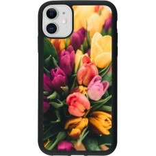 iPhone 11 Case Hülle - Silikon schwarz Bouquet of tulips 2026