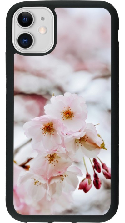 iPhone 11 Case Hülle - Silikon schwarz Cherry tree 2026