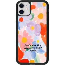iPhone 11 Case Hülle - Silikon schwarz Every day is a chance 2026