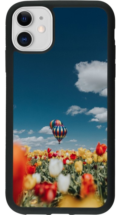 iPhone 11 Case Hülle - Silikon schwarz Hot air balloon 2026