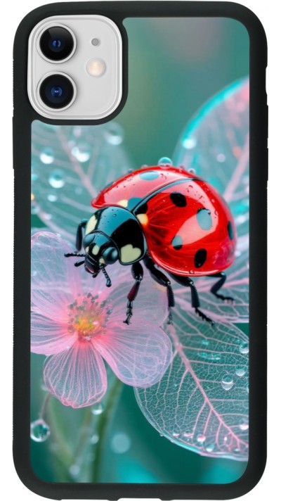 iPhone 11 Case Hülle - Silikon schwarz Ladybird in bloom 2026