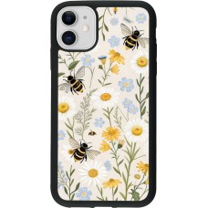 iPhone 11 Case Hülle - Silikon schwarz Pattern bees 2026