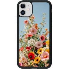 iPhone 11 Case Hülle - Silikon schwarz Spring flowers 2026