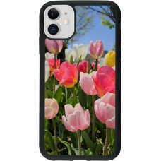 iPhone 11 Case Hülle - Silikon schwarz Tulips 2026