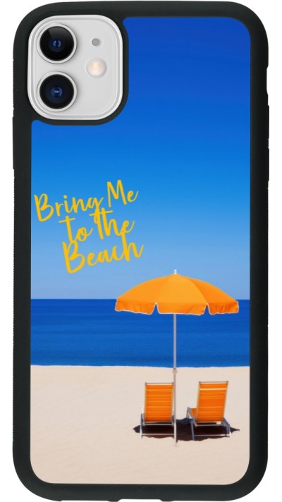 iPhone 11 Case Hülle - Silikon schwarz Summer 2025 Bring me to the beach