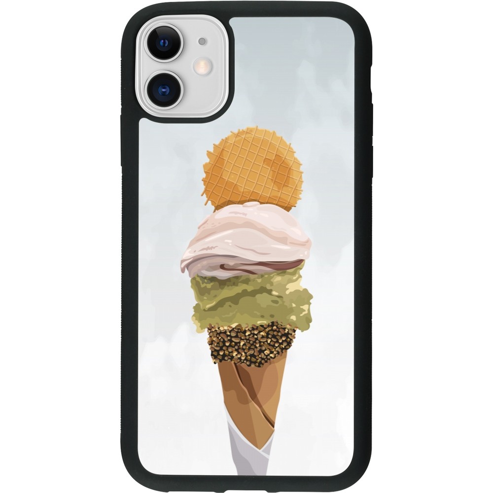 iPhone 11 Case Hülle - Silikon schwarz Summer 2025 Cornet