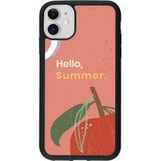 iPhone 11 Case Hülle - Silikon schwarz Summer 2025 Hello summer