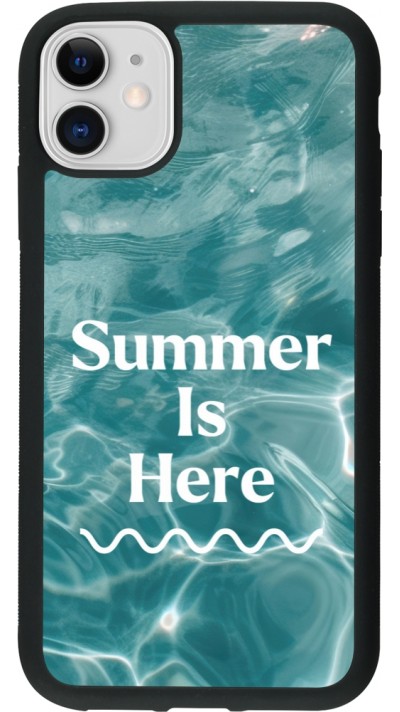 iPhone 11 Case Hülle - Silikon schwarz Summer 2025 Summer is here
