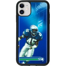 iPhone 11 Case Hülle - Silikon schwarz Super Bowl 26 Seattle 1