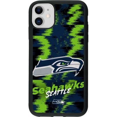 iPhone 11 Case Hülle - Silikon schwarz Super Bowl 26 Seattle 2