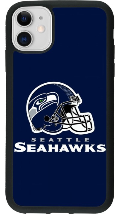 iPhone 11 Case Hülle - Silikon schwarz Super Bowl 26 Seattle 3