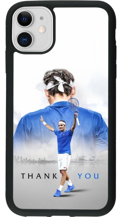 iPhone 11 Case Hülle - Silikon schwarz Thank you Roger