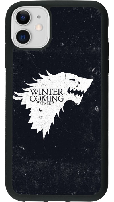 iPhone 11 Case Hülle - Silikon schwarz Winter is coming Stark