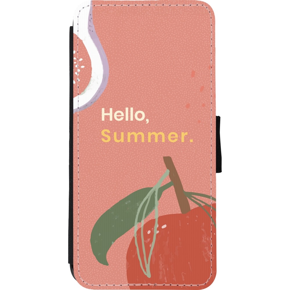 iPhone 11 Case Hülle - Wallet schwarz Summer 2025 Hello summer