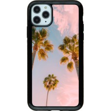 iPhone 11 Pro Max Case Hülle - Hybrid Armor schwarz Summer 2025 Palmiers