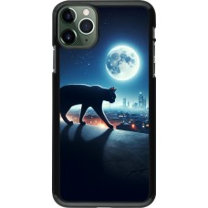 iPhone 11 Pro Max Case Hülle - Schwarze Katze unter dem Vollmond