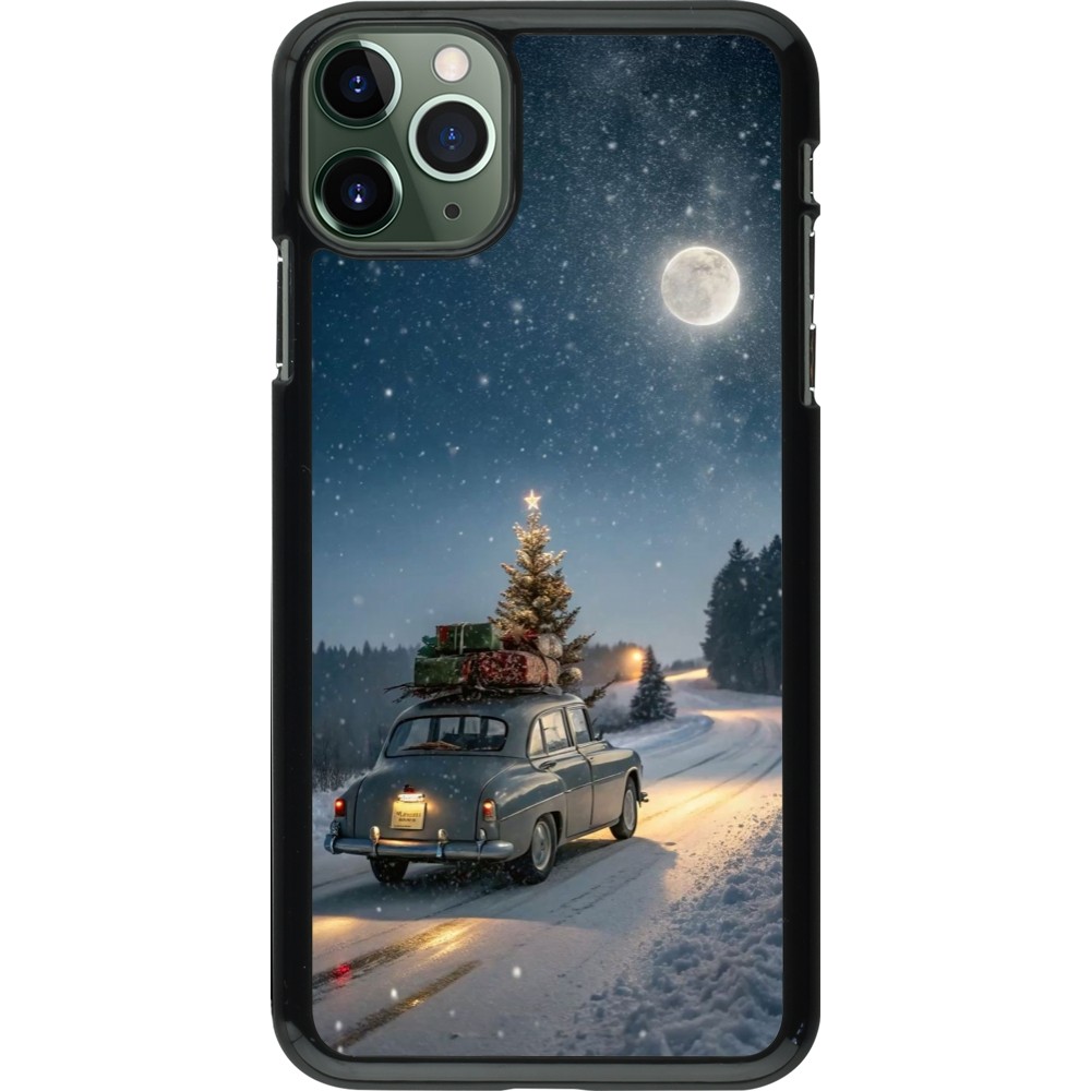 iPhone 11 Pro Max Case Hülle - Christmas 25 Car with Tree Xmas