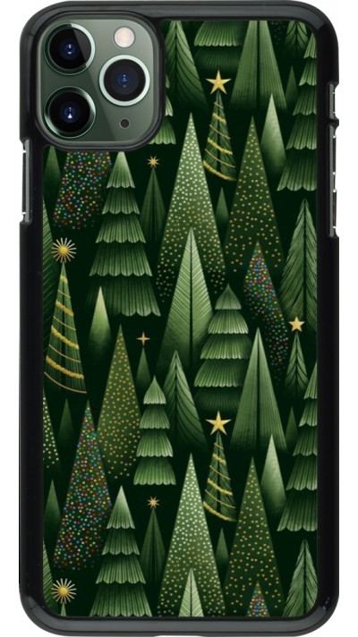 iPhone 11 Pro Max Case Hülle - Christmas 25 Pattern Xmas Tree