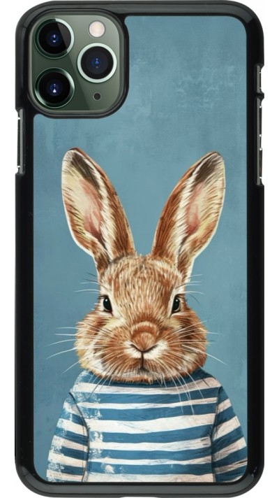 iPhone 11 Pro Max Case Hülle - Easter 2026 Rabbit navy