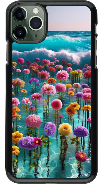 Coque iPhone 11 Pro Max - Flower sea waves