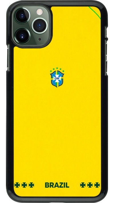 iPhone 11 Pro Max Case Hülle - Brasilien 2026 personalisierbares Fussballtrikot