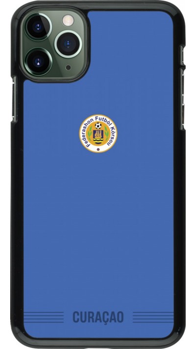 Coque iPhone 11 Pro Max - Maillot de football Curaçao 2026 personnalisable