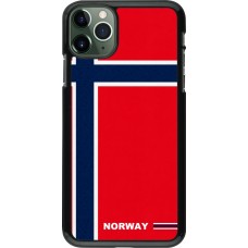 iPhone 11 Pro Max Case Hülle - Norwegen 2026 personalisierbares Fussballtrikot