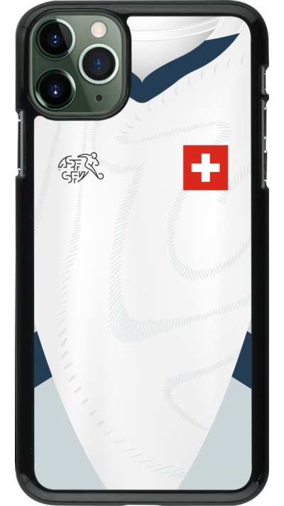iPhone 11 Pro Max Case Hülle - Schweiz Away personalisierbares Fussballtrikot iPhone 11 Pro Max Case Hülle - Schweiz Away personalisierbares Fussballtrikot