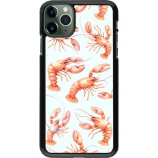 iPhone 11 Pro Max Case Hülle - Muster von pastellfarbenen Hummern