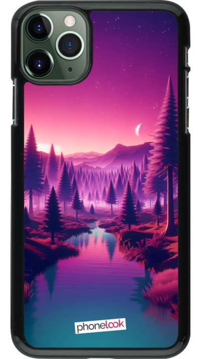 iPhone 11 Pro Max Case Hülle - Lila-rosa Landschaft iPhone 11 Pro Max Case Hülle - Lila-rosa Landschaft