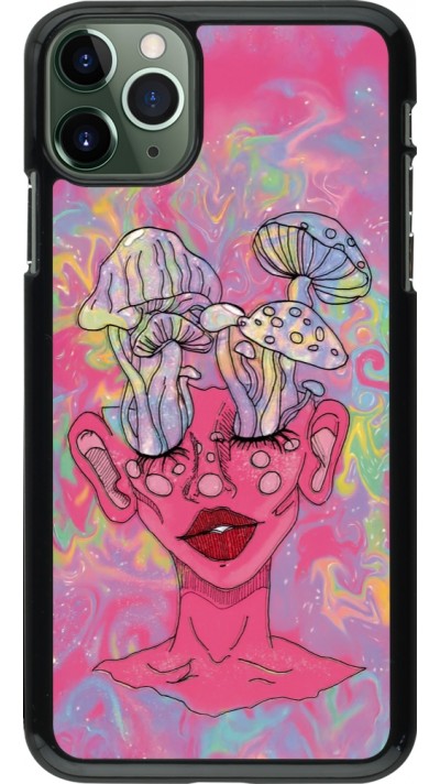 Coque iPhone 11 Pro Max - Psychedelic pink mushroom