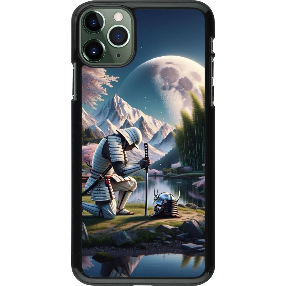 iPhone 11 Pro Max Case Hülle - Samurai Katana Mond