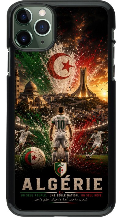 Coque iPhone 11 Pro Max - Football Algérie splash 2026