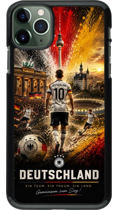 Coque iPhone 11 Pro Max - Football Allemagne splash 2026