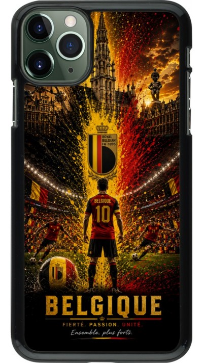 Coque iPhone 11 Pro Max - Football Belgique splash 2026